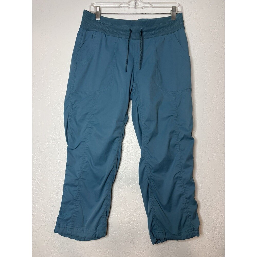 The North Face Aphrodite 2.0 Capri pants womens teal blue hiking flashdry medium